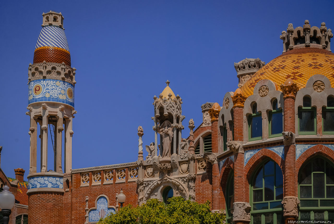 Внутри Hospital de Sant Pau Барселона, Испания