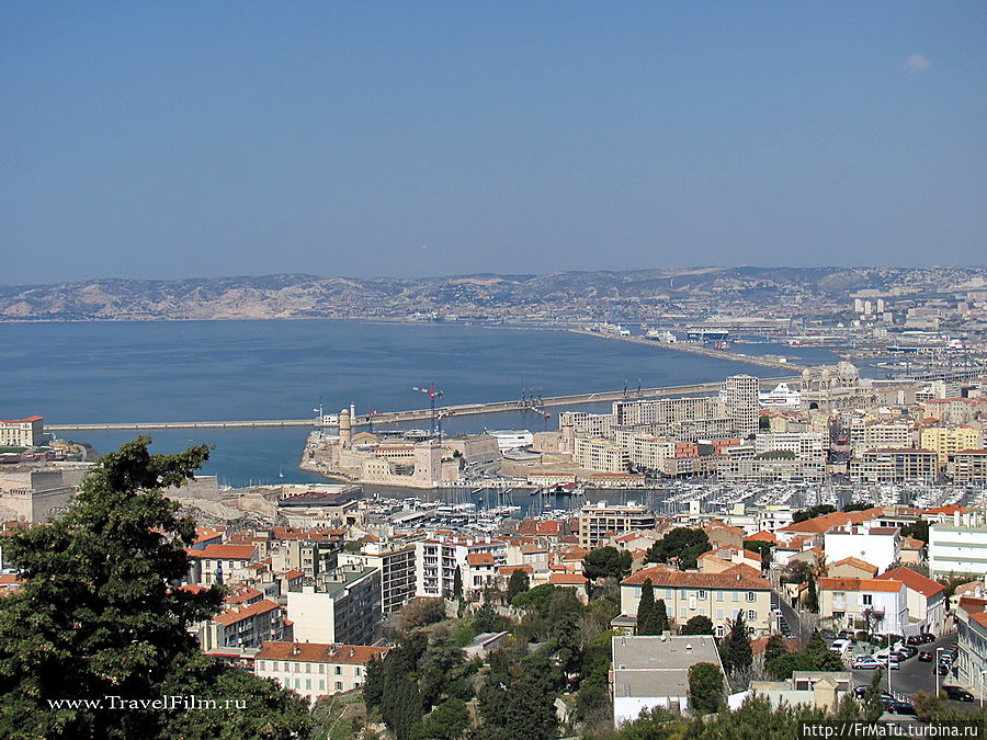 Марсель — вид от Notre Dame de la Garde Марсель, Франция