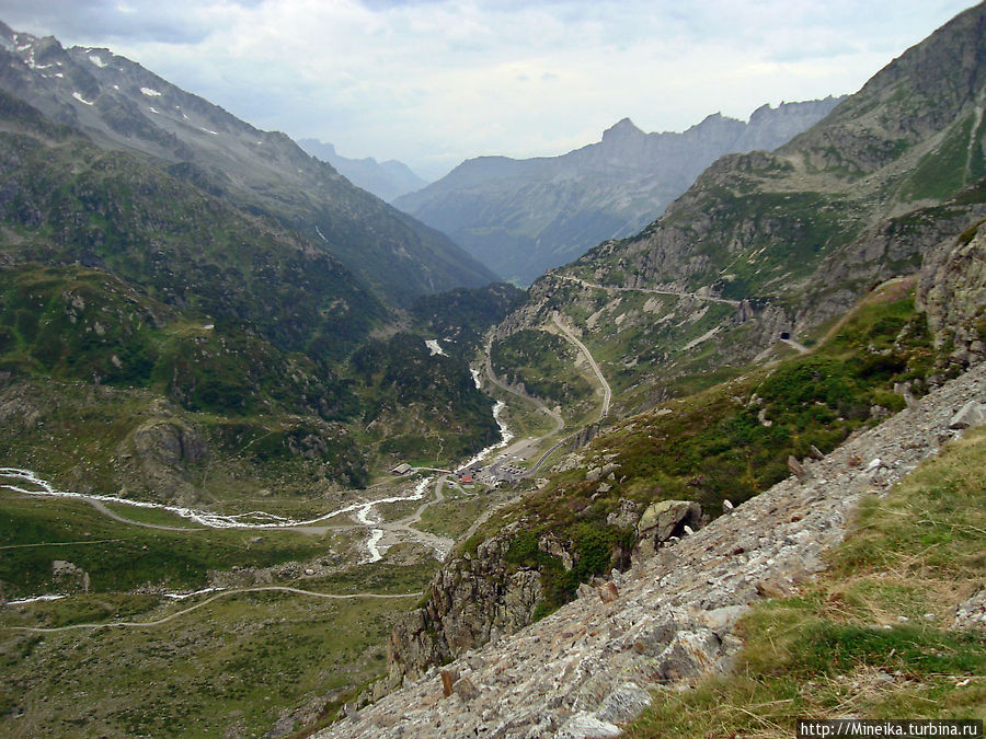 Горный перевал Susten Pass Кантон Ури, Швейцария