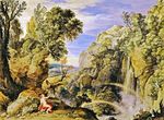 Картина Пейзаж с Психеей и Юпитером
