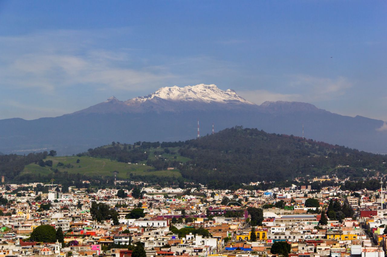 Чолула-де-Ривадабия. Вулкан Истаксиуатль Чолула, Мексика