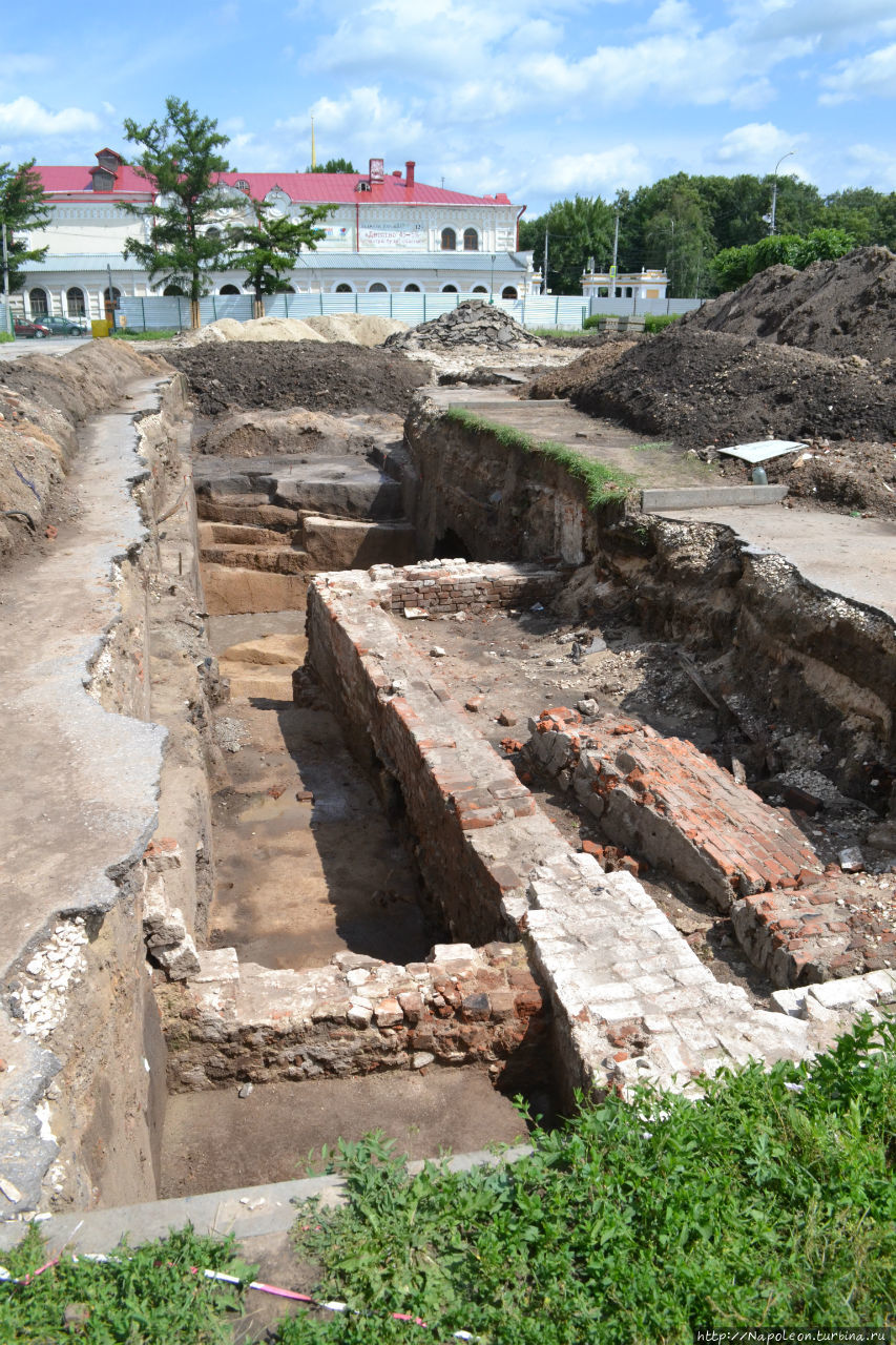 Археологические раскопки на месте строительства нового музея Рязань, Россия