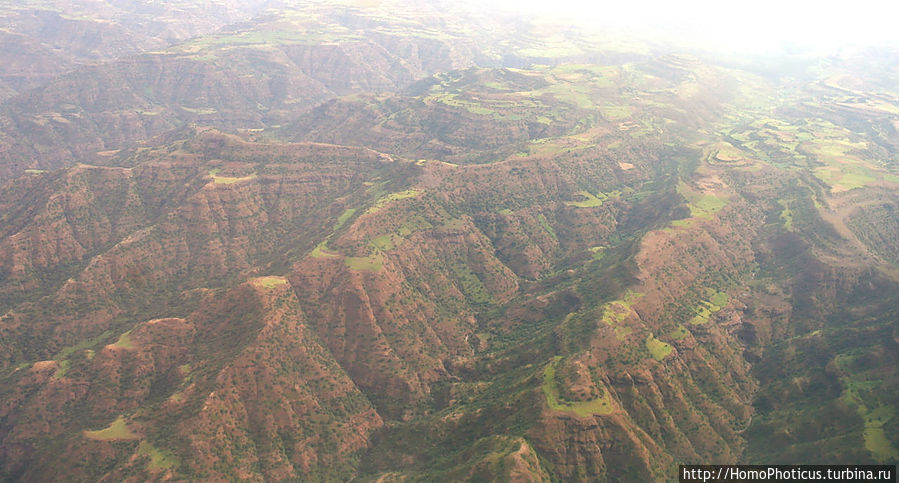 Сименские горы с высоты Гондер, Эфиопия