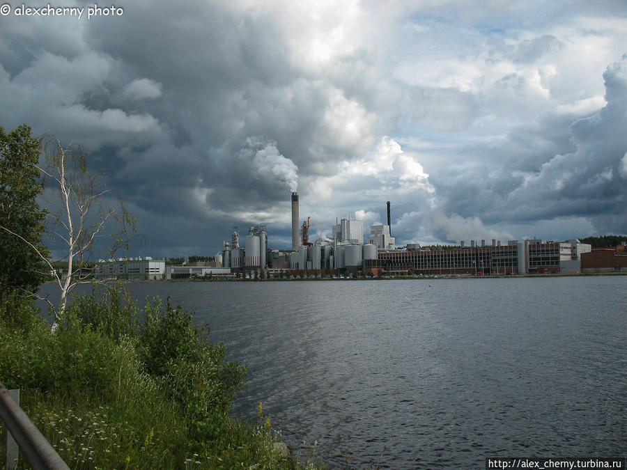 Stora Enso Imatra Mills завод концерна Стора Энцо одного из крупнейших целлюлозно бумажных Руоколахти, Финляндия