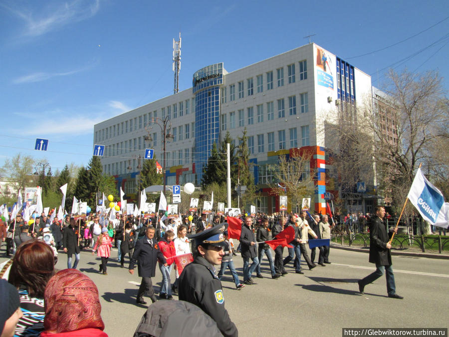 Прогулка по Тюмени в День Победы Тюмень, Россия