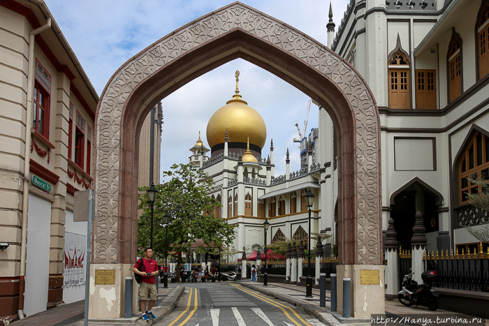 Вид на Мечеть через ворота на улице Мускат. Фото из интернета Сингапур (столица), Сингапур (город-государство)