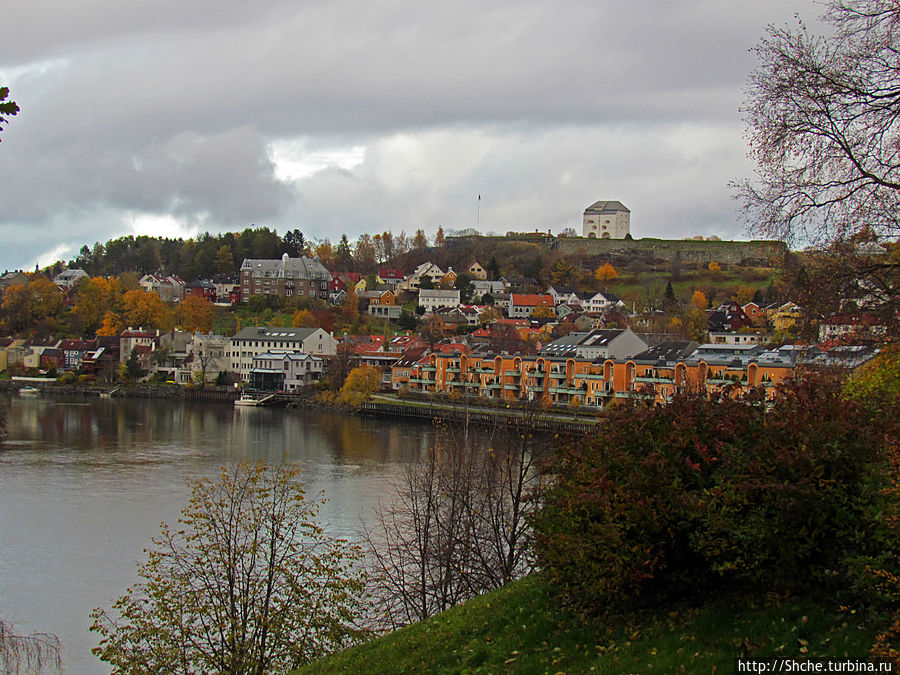 На берегах реки Нидельва (Nidelva) Тронхейм, Норвегия