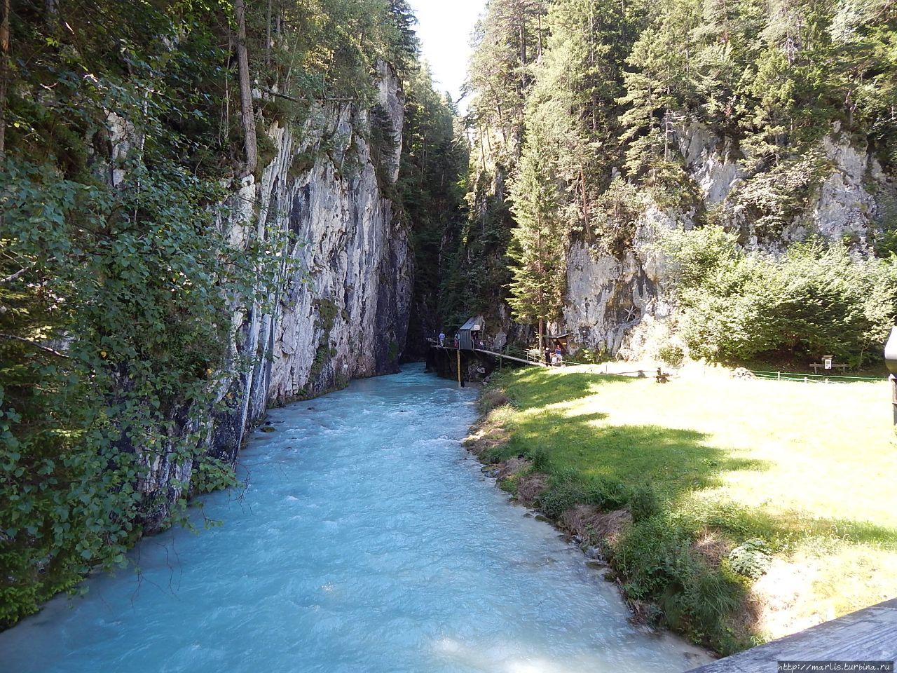 Водопад на реке Лойташ Ахе / Wasserfallsteig