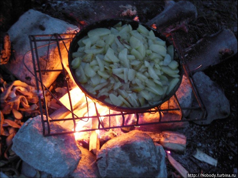 Сегодня у нас на ужин картошка с тушёнкой)) Забайкальский край, Россия