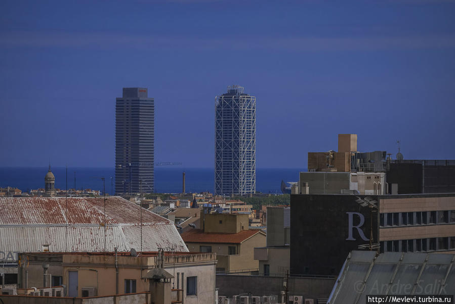 Свысока на Барселону Барселона, Испания