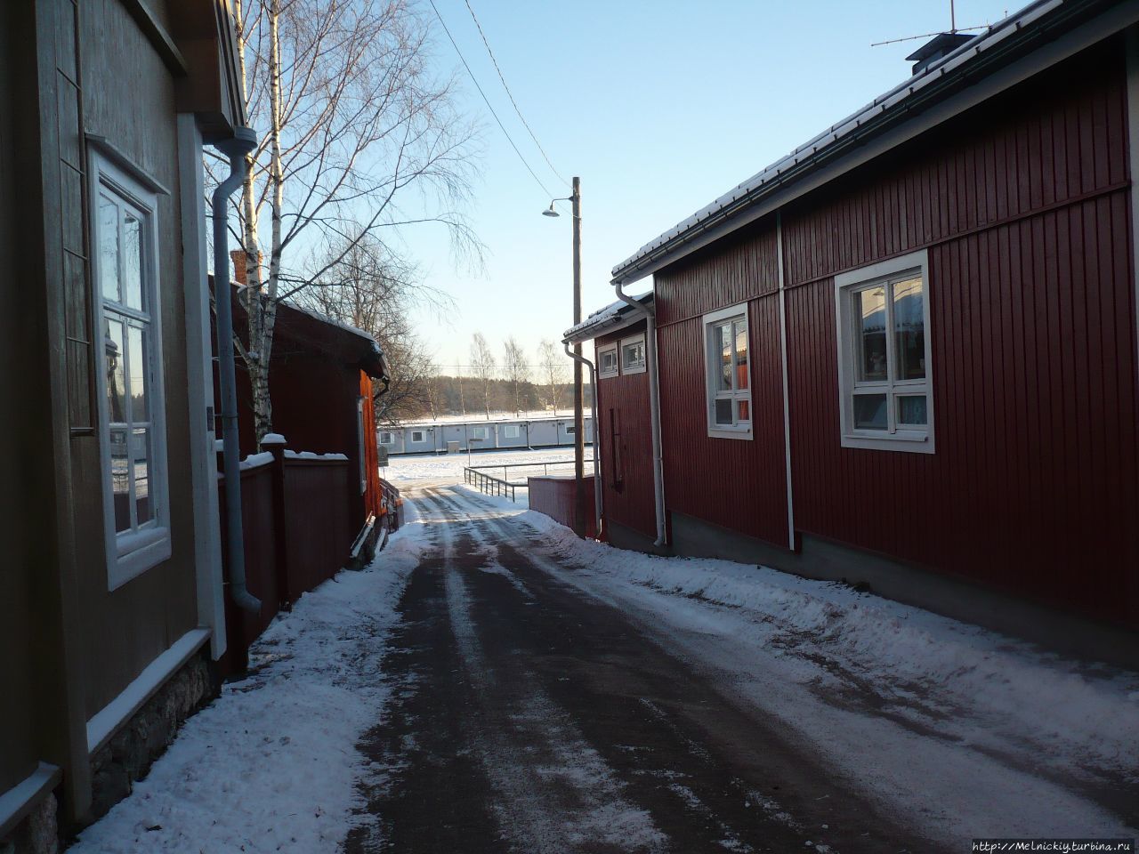 Морозный день в Ловиисе Ловииса, Финляндия