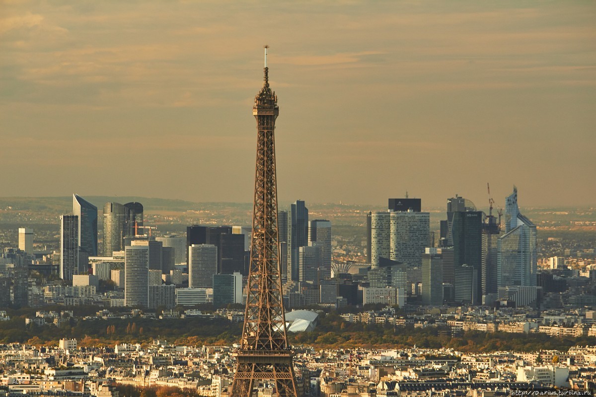Париж 2018 — Виды с башни Монпарнас, крупные планы, Эйфелева Париж, Франция