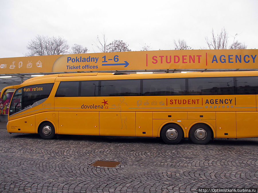 Из Праги в Вену на автобусе компании 