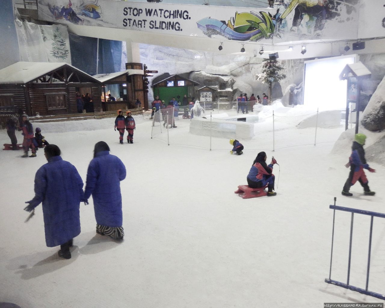 Ski Dubai. Санки, лыжи и сноуборд в Арабских Эмиратах Дубай, ОАЭ