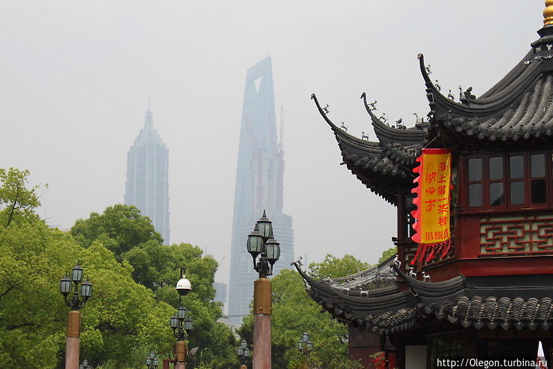 Со Старого города хорошо видны высоченные постройки 