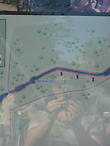 Схема участка канала Гранд Юнион вблизи деревни Сток Брюин
