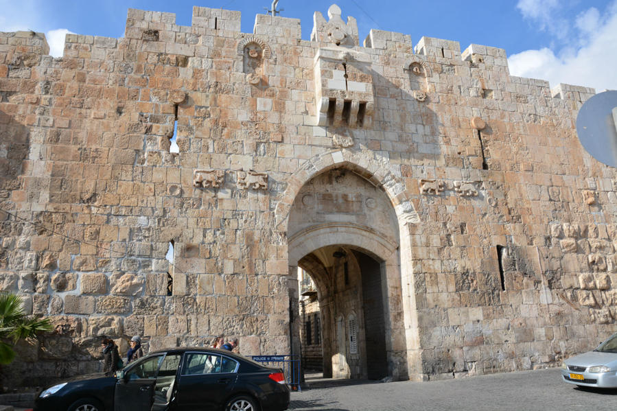 Старый город. В Львиные ворота Иерусалим, Израиль