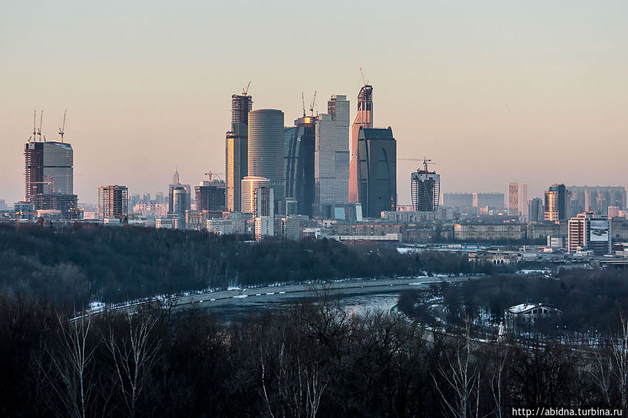 Пара кадров с панорамной площадки Москва, Россия