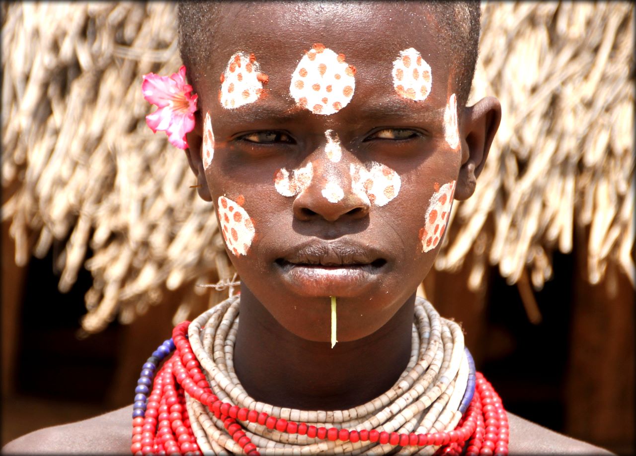Южная Эфиопия - деревня племени Каро