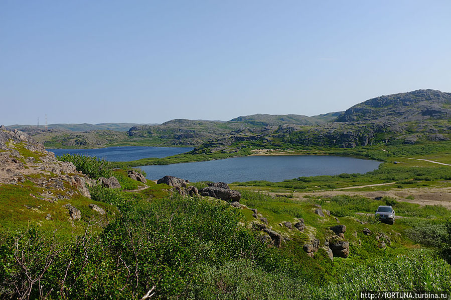 Батарейский водопад Териберка, Россия