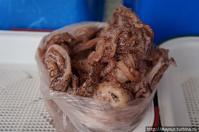 Щупальцы кальмара. Южно-Сахалинск, Россия