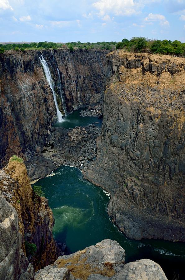 Вид на каньон Виктория-Фоллс, Зимбабве