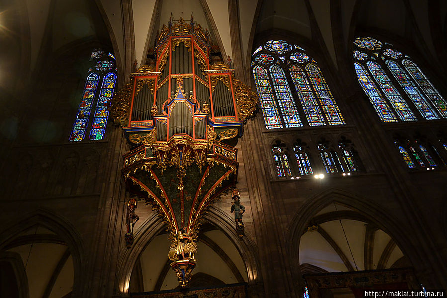 Главный орган собора. Страсбург, Франция