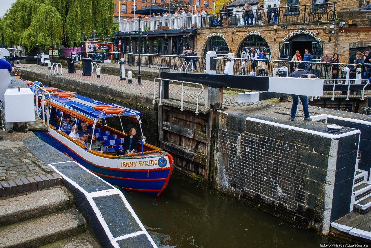 Знаменитый рынок у кэмденского шлюза (Camden Lock Market) Лондон, Великобритания