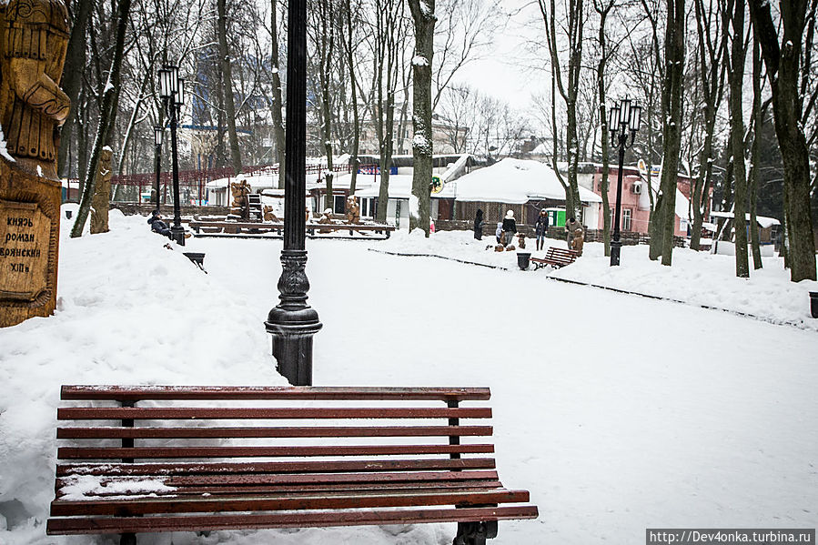 Романтичный зимой, парк Толстого
