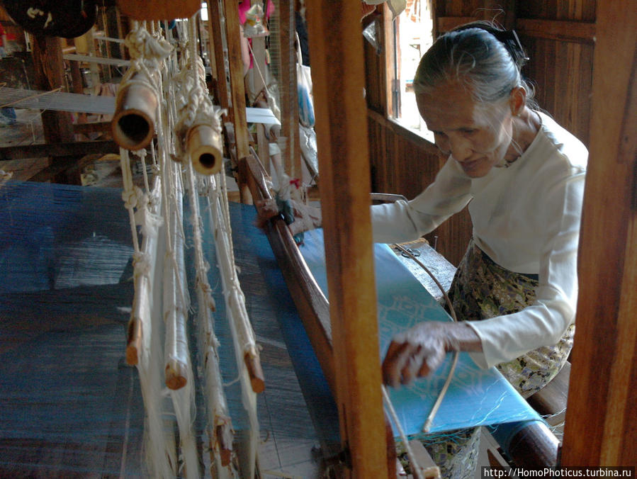 Прядение ткани Мьянма