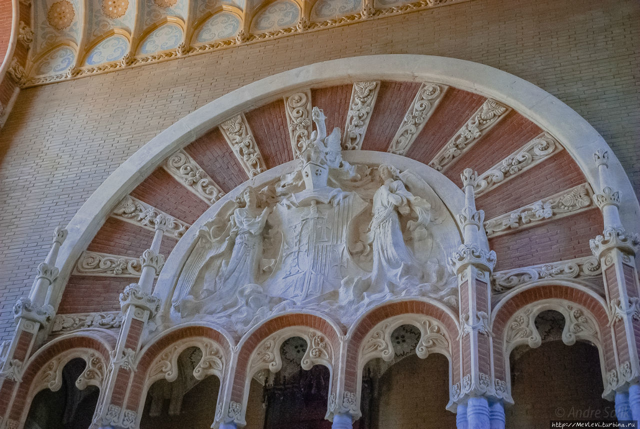 Внутри Hospital de Sant Pau Барселона, Испания