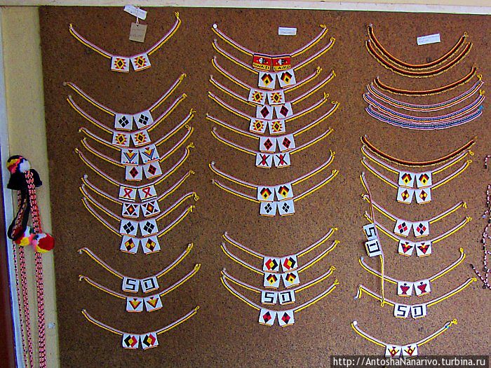 Традиционные свази ожерелья. Манзини, Свазиленд