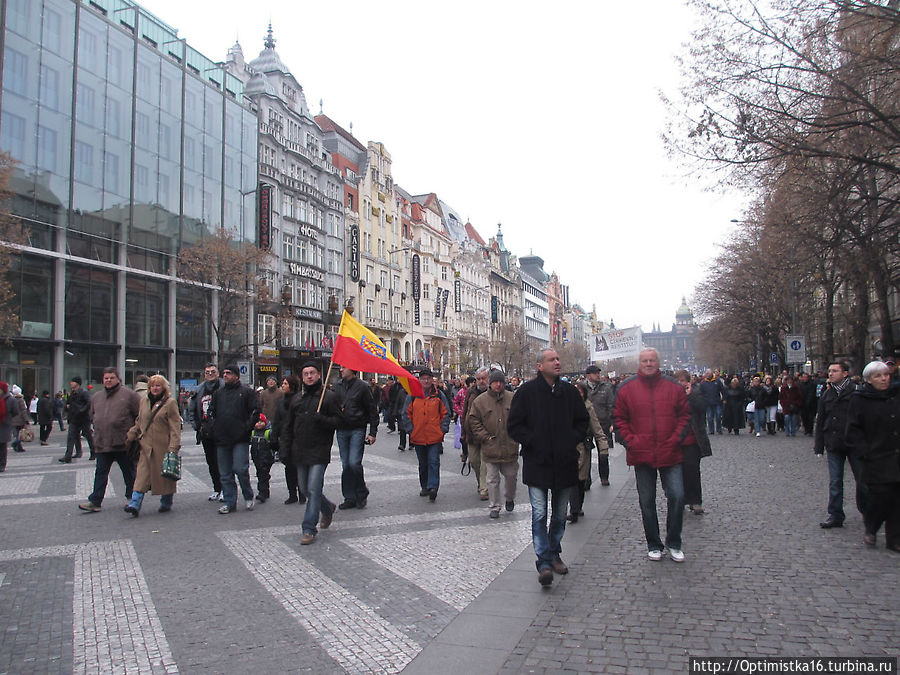 Субботняя прогулка, приведшая нас на демонстрацию Прага, Чехия