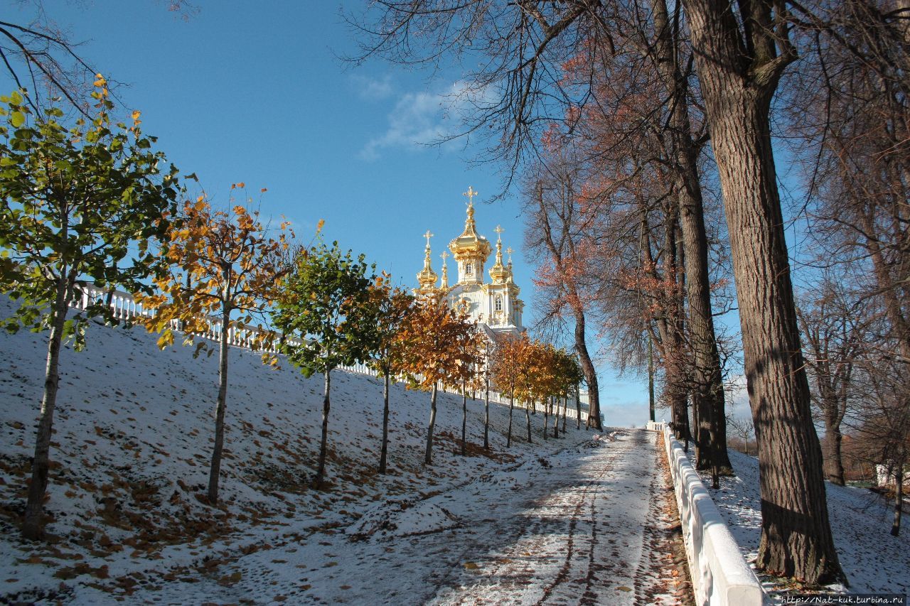 Нижний парк — времена года Петергоф, Россия