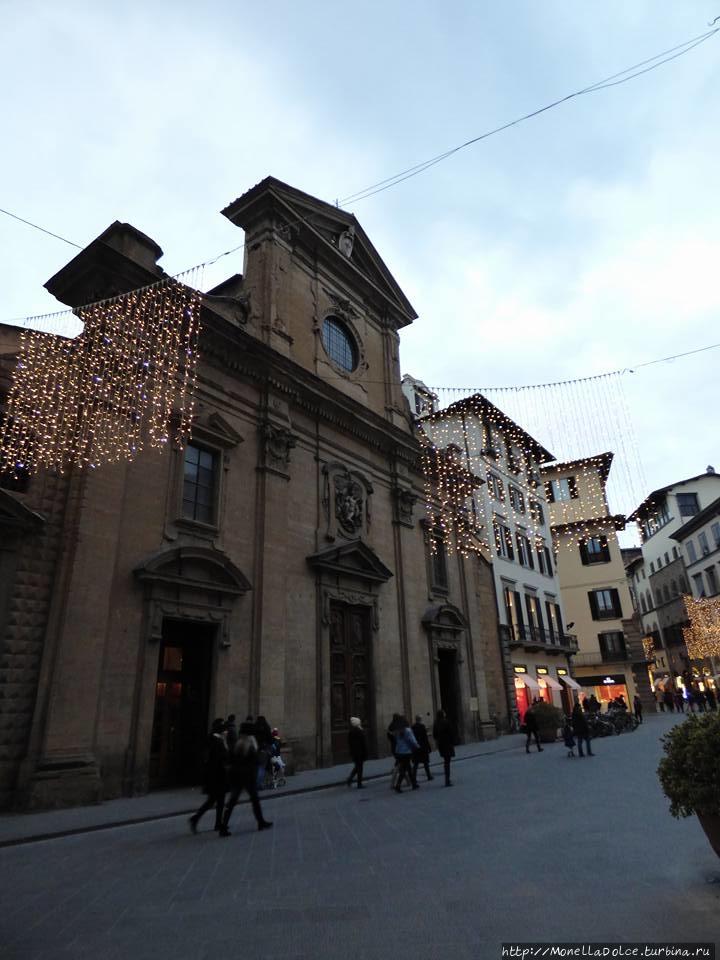 Пешеходный марштут в историческом центре Firenze Флоренция, Италия