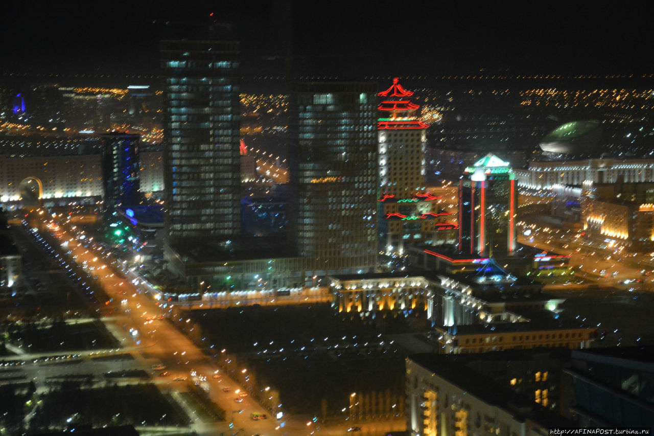 Нурсултан Астана ночной
