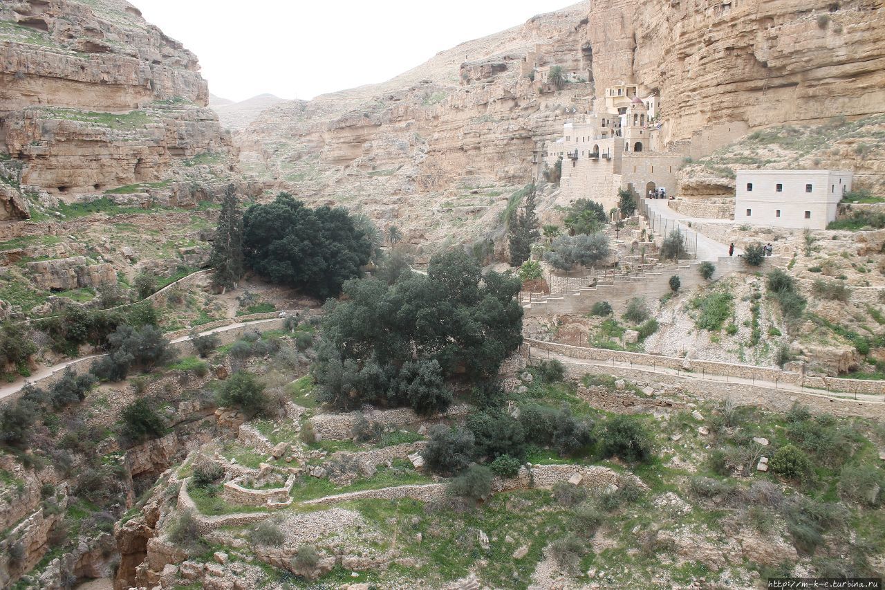Монастырь Святого Георгия в ущелье Вади Кельт Иерихон, Палестина