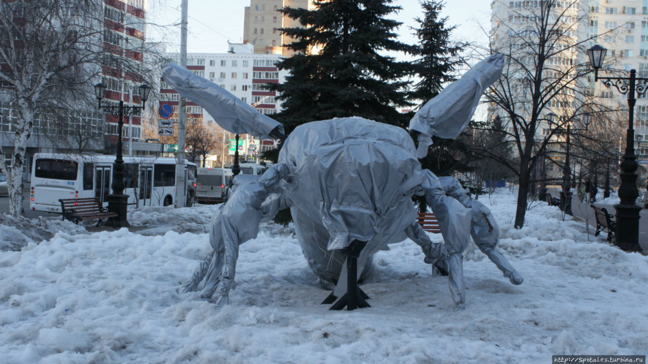 Уфа. Памятник неизвестному насекомому Уфа, Россия