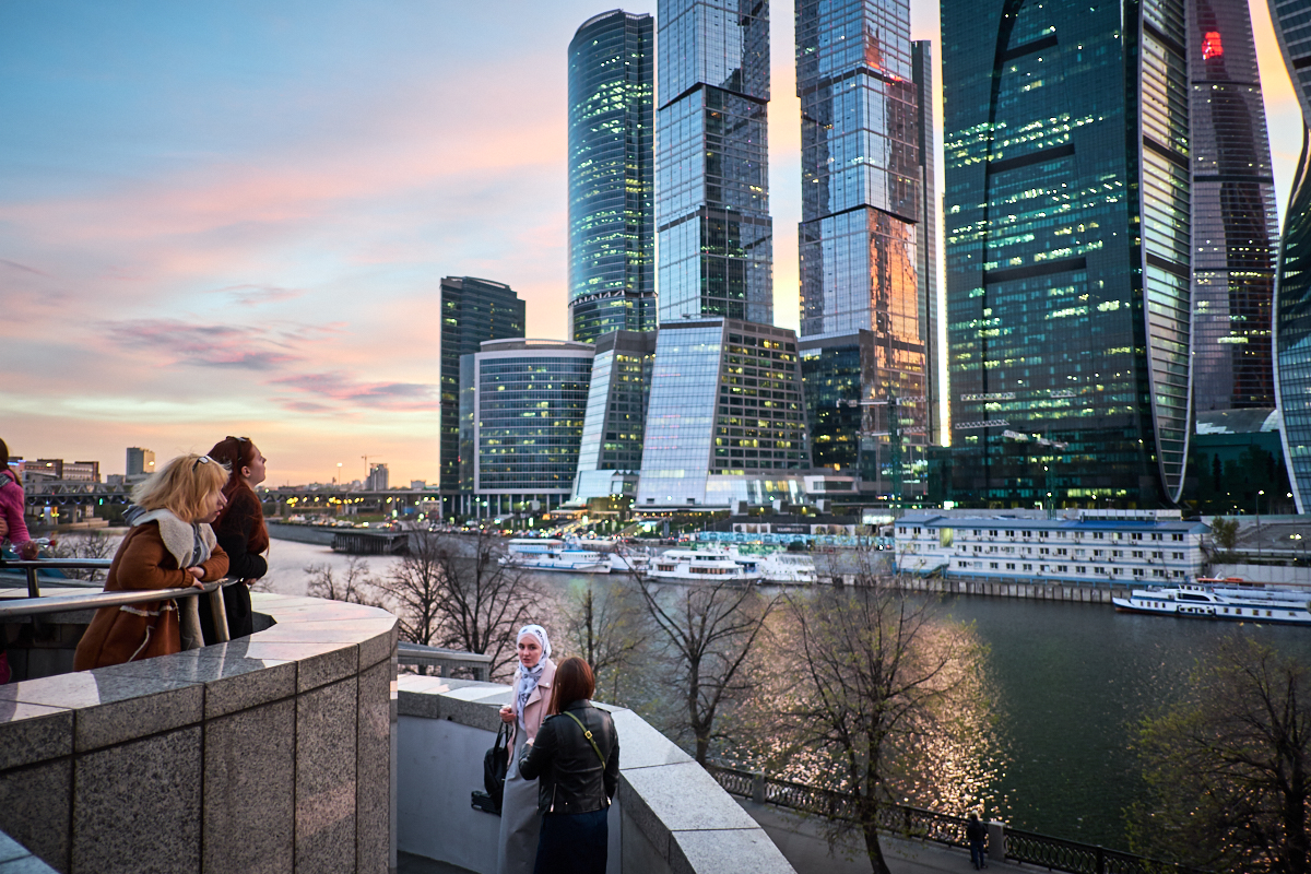 На закате... Москва, Россия