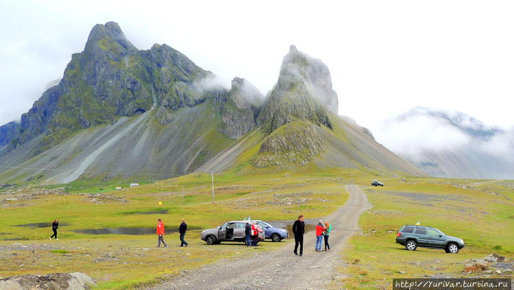 Вид с мыса Eystrahorn на 