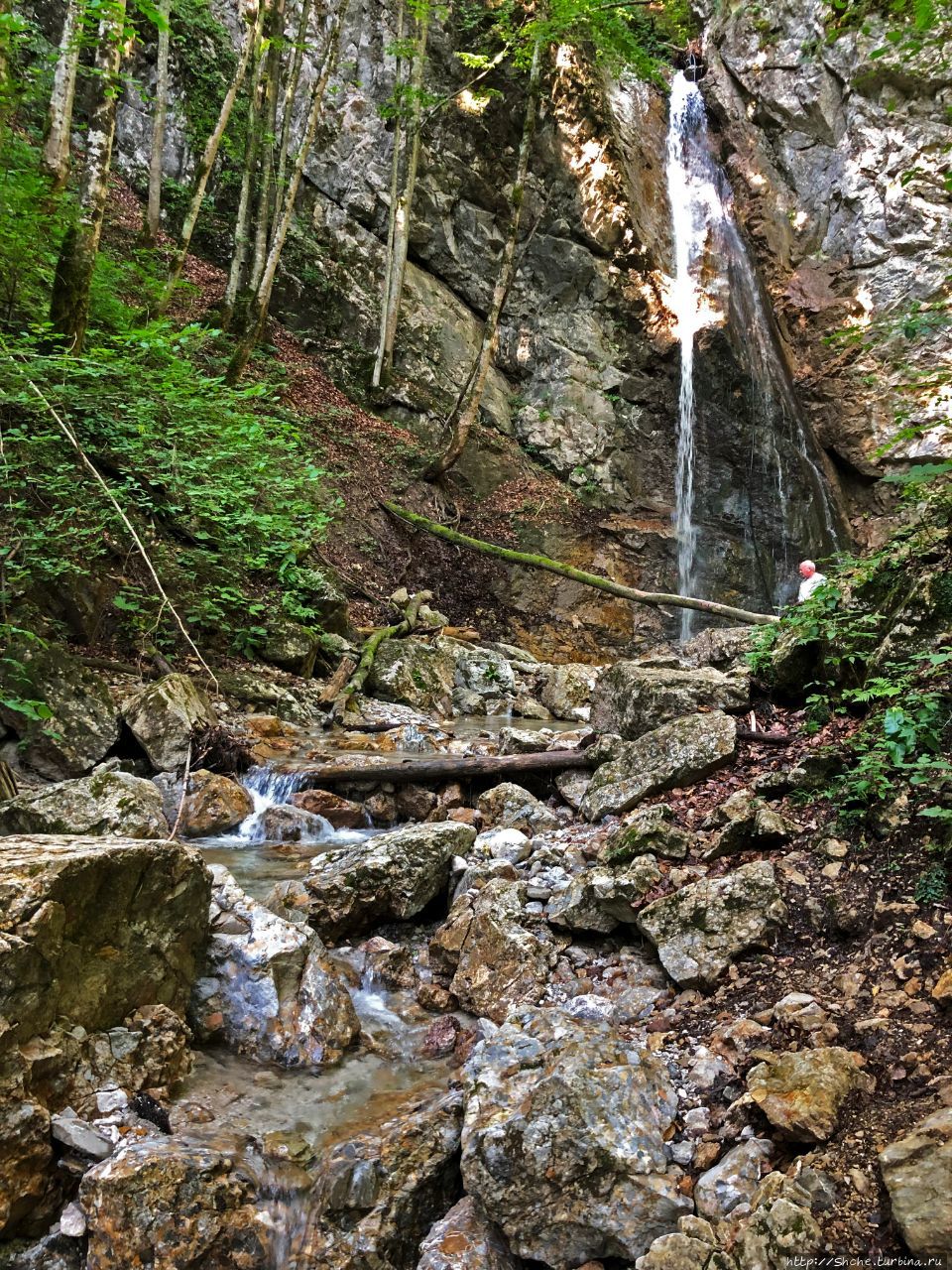 Томинчев водопад Подлюбель, Словения