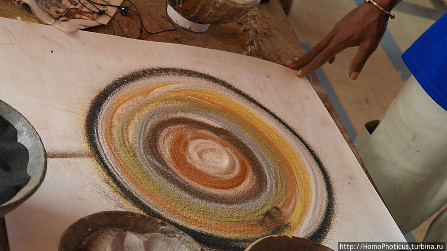 Мастер-класс картин из песка Дакар, Сенегал