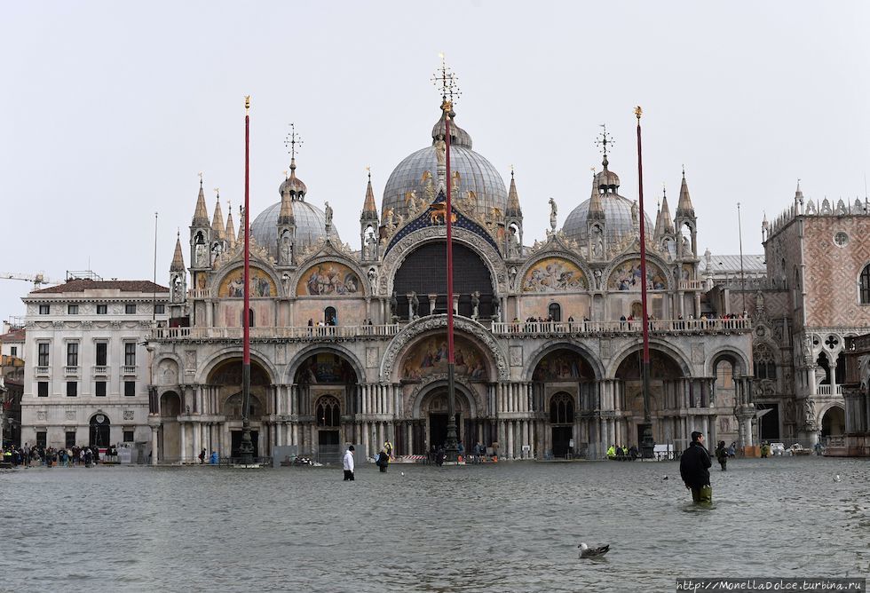 Acqua alta в Венеции в районе San Marco (29 октября) Венеция, Италия