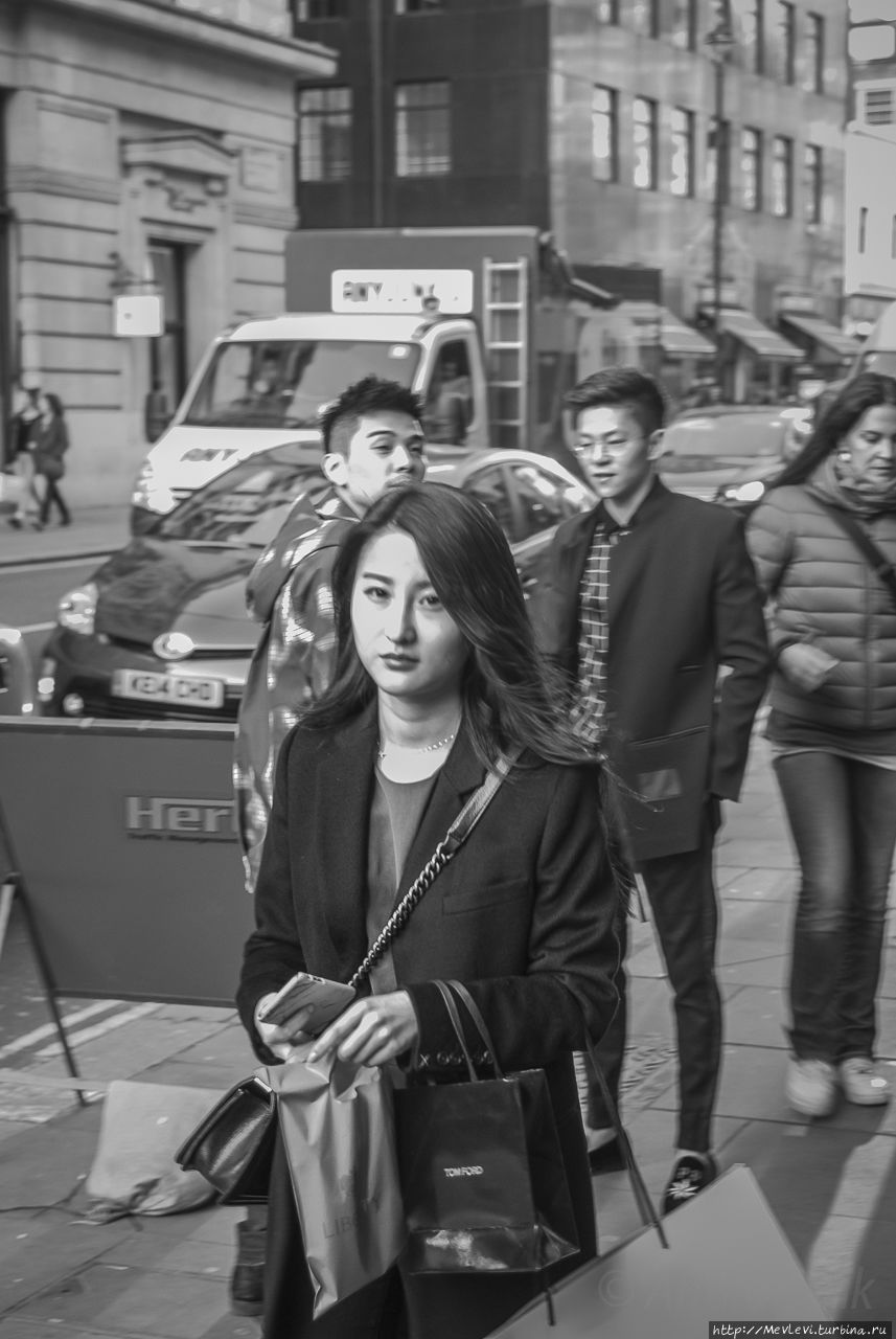 В центре Лондона Лондон, Великобритания