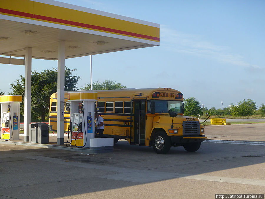 Школьный автобус в погожий денек Штат Техас, CША