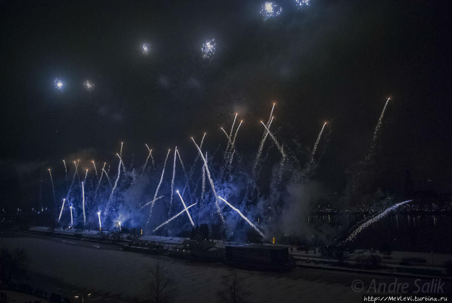 Празднование Нового года Рига, Латвия