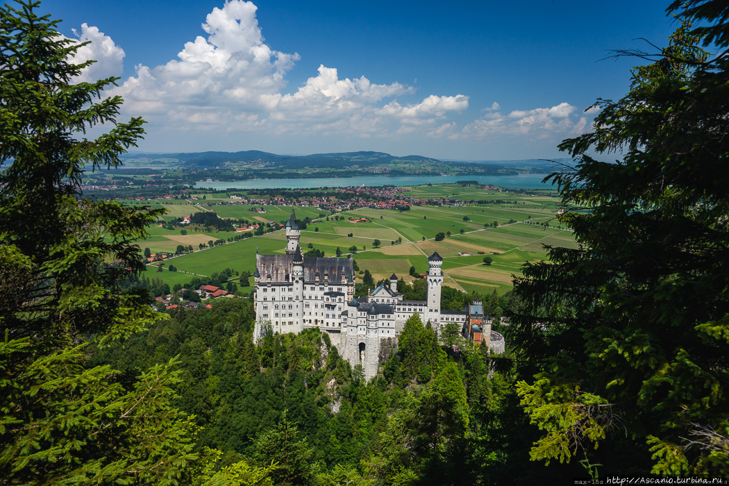 Замок Нойшванштайн Земля Бавария, Германия