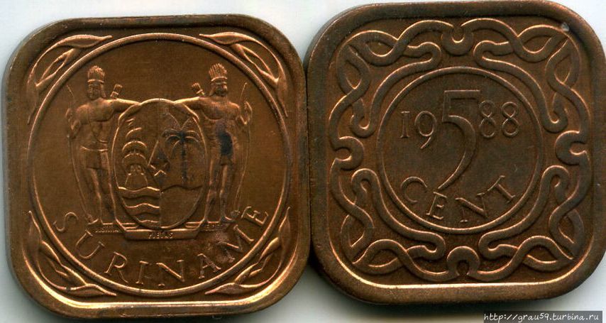 Четырёхугольные монеты Суринам