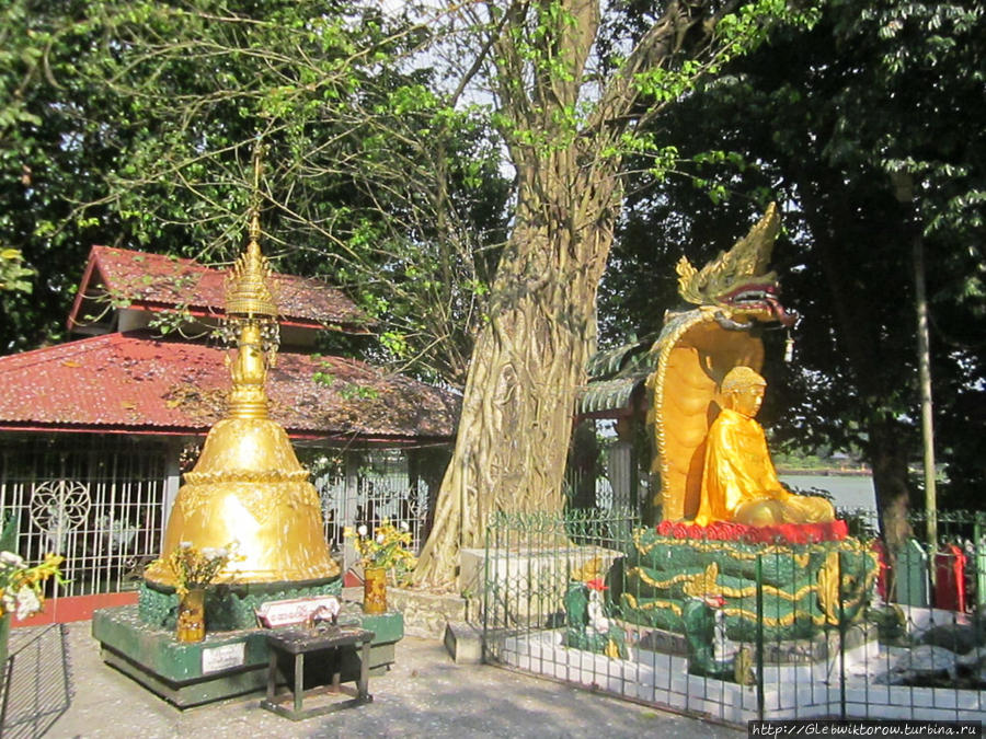 Kandawgyi Lake monastery Янгон, Мьянма