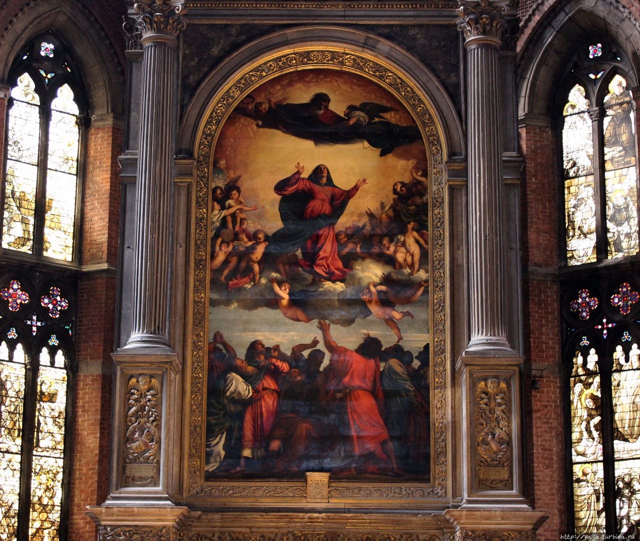 Вознесение Девы Марии. Тициан Вечеллио Венеция, Италия